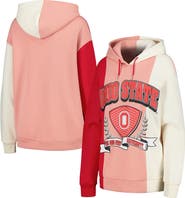 GAMEDAY COUTURE Women's Gameday Couture Scarlet Ohio State Buckeyes Hall of Fame Colorblock Pullover Hoodie