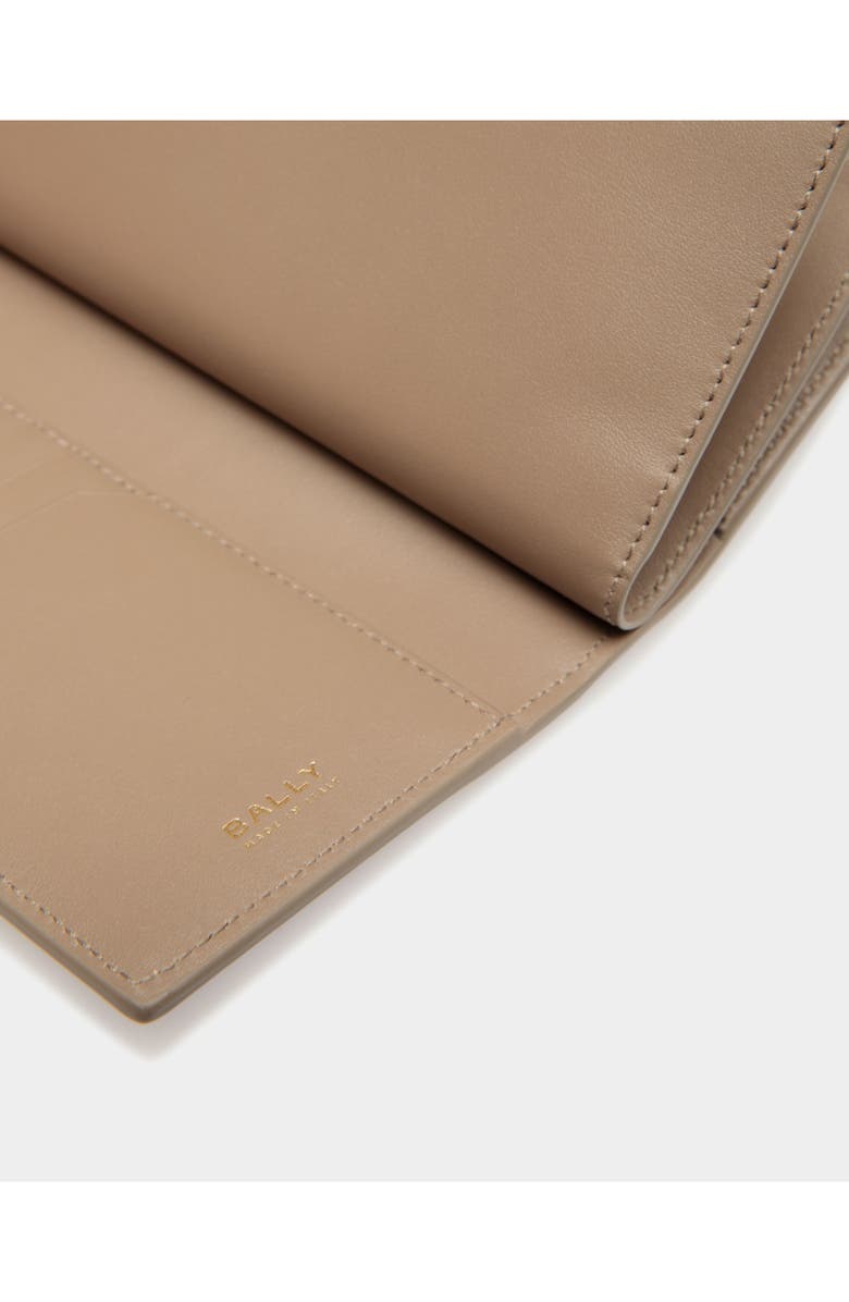 Bally Lock Me Long Wallet In Leather, Alternate, color, Brown
