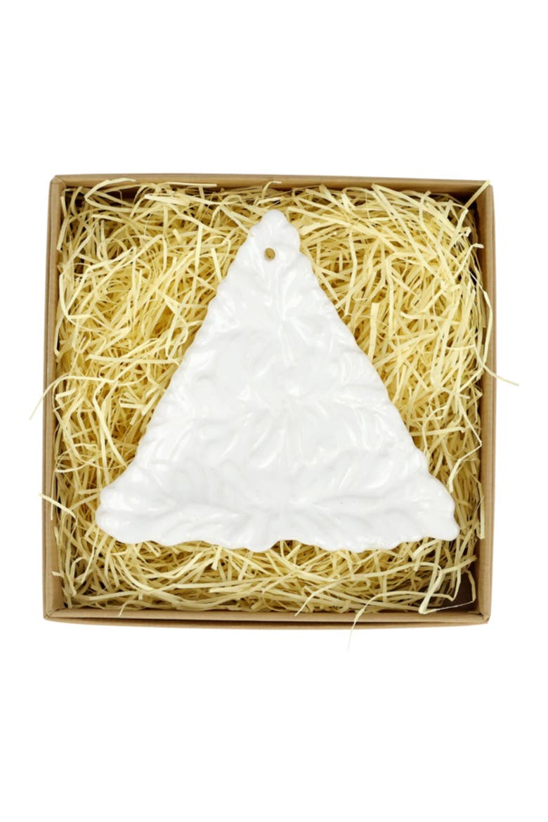 Lastra Holiday Figural Tree Ornament, Alternate, color, WHITE