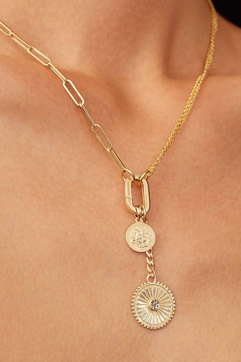 14K Yellow Gold Connect Me Oval Clasp, Alternate, color, Yellow Gold