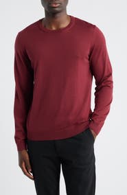 BOSS Leno Virgin Wool Crewneck Sweater