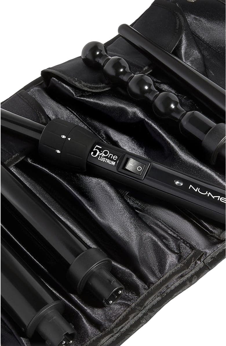 NUME Lustrum 5-in-1 Curling Wand Set | Interchangeable Barrel Styling Kit, Alternate, color, Black