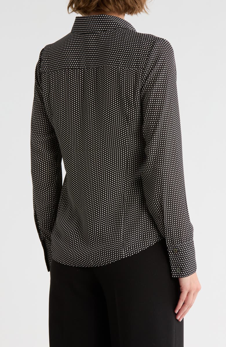 TRUTH Slim Fit Button-Up Shirt, Alternate, color, Black/ White Dot