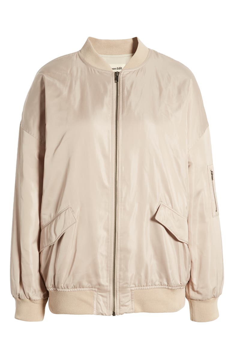 Open Edit Oversize Bomber Jacket, Main, color, 