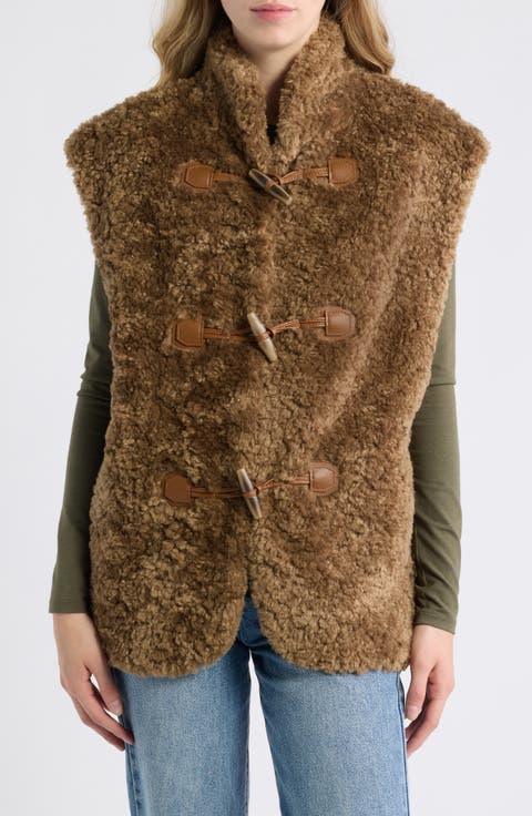 Niah Faux Fur Toggle Vest