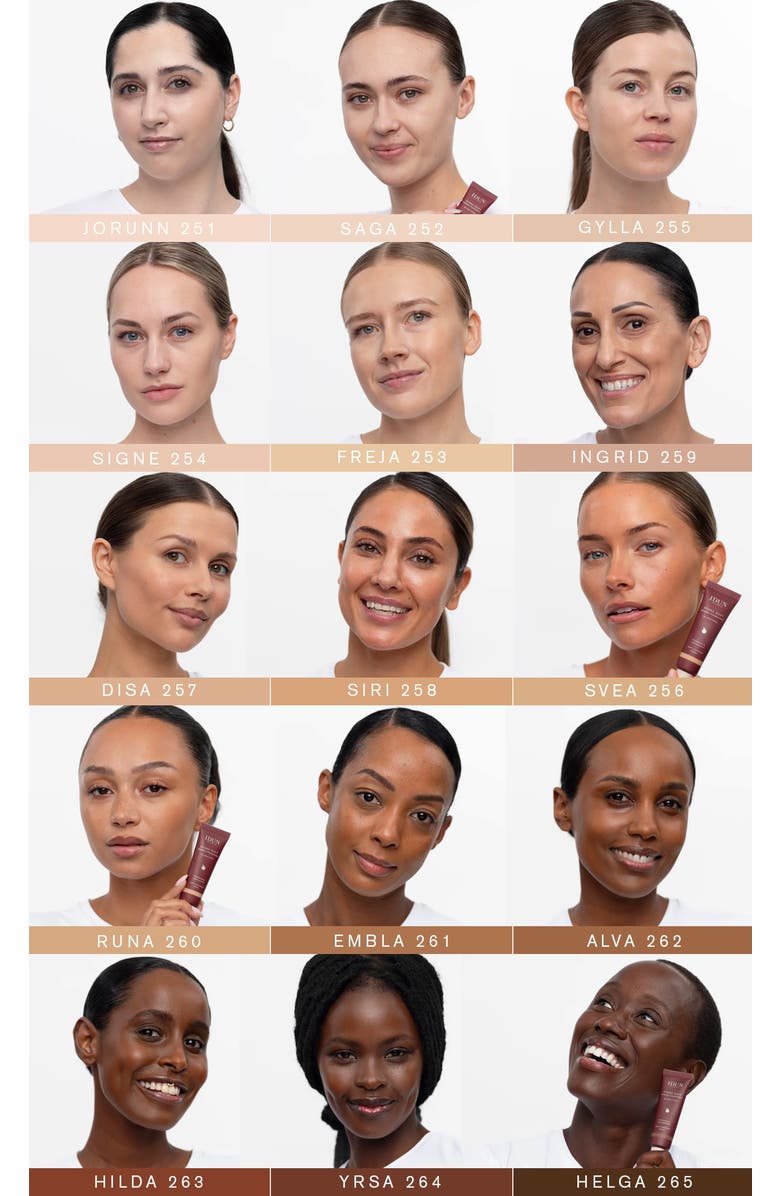 IDUN Minerals Hydra Soft Mineral Foundation, Alternate, color, Helga (Deep Neutral)