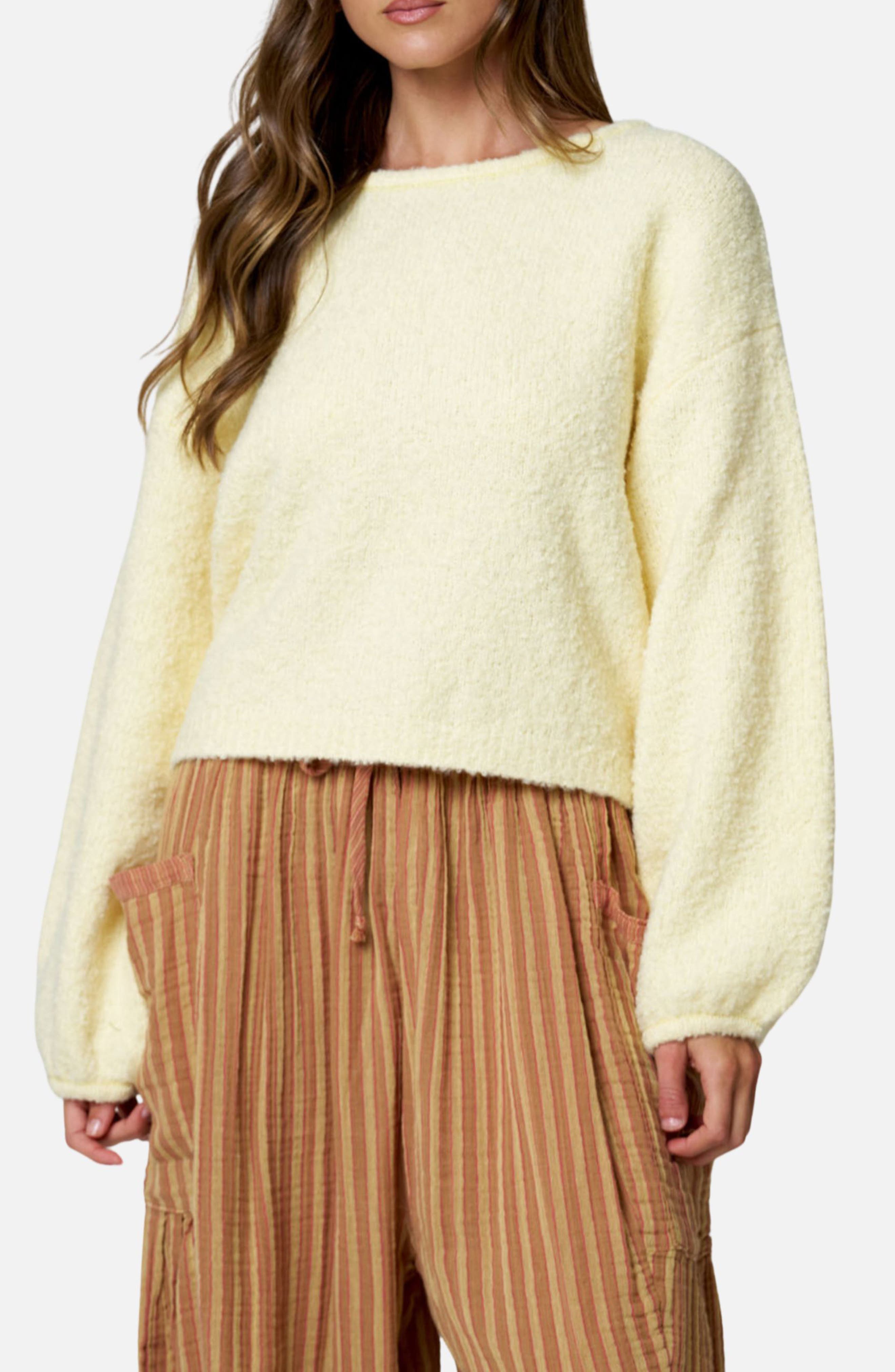 Fuzzy Knit Pullover Sweater
