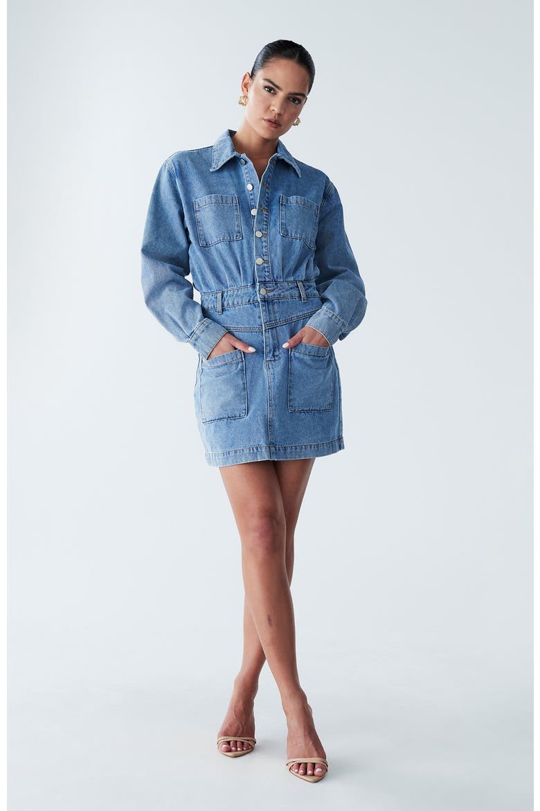 Cannes Dress, Alternate, color, Light Blue Wash
