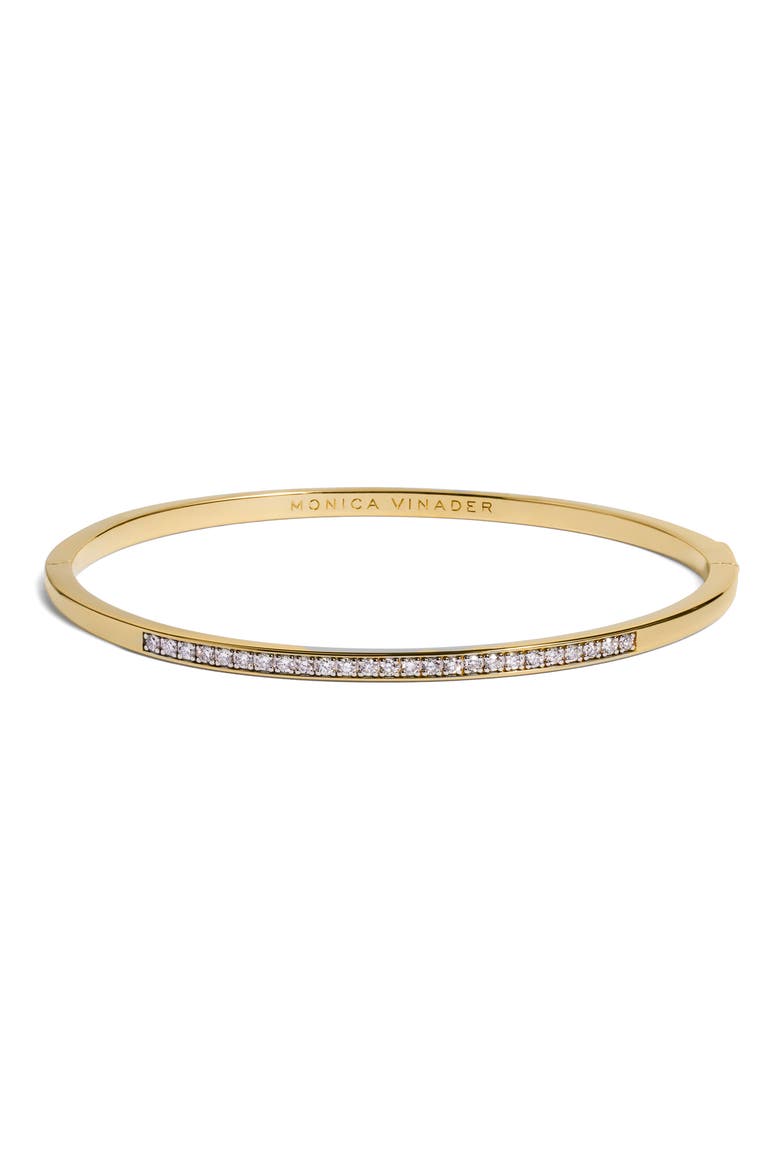 Essential Lab Grown Diamond Bangle, Main, color, 18K GOLD VERMEIL / DIAMOND