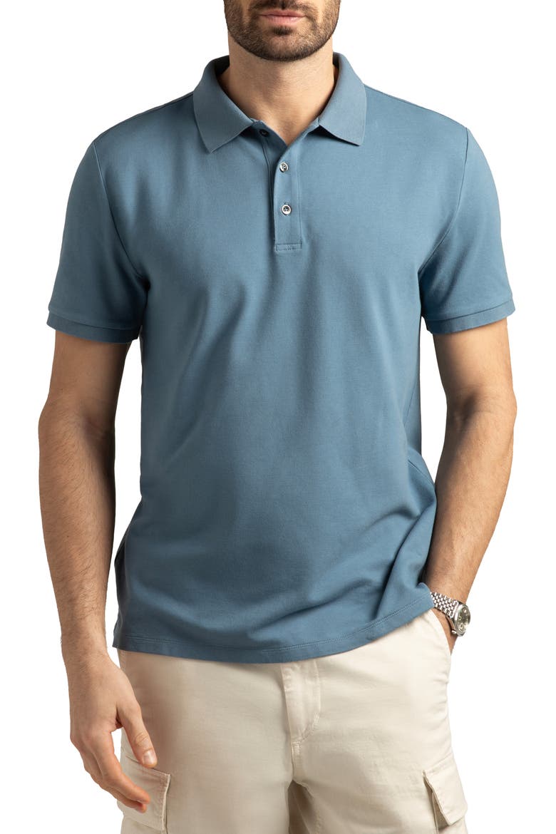 Matterhorn Supima® Cotton Blend Polo, Main, color, BLUE WHALE