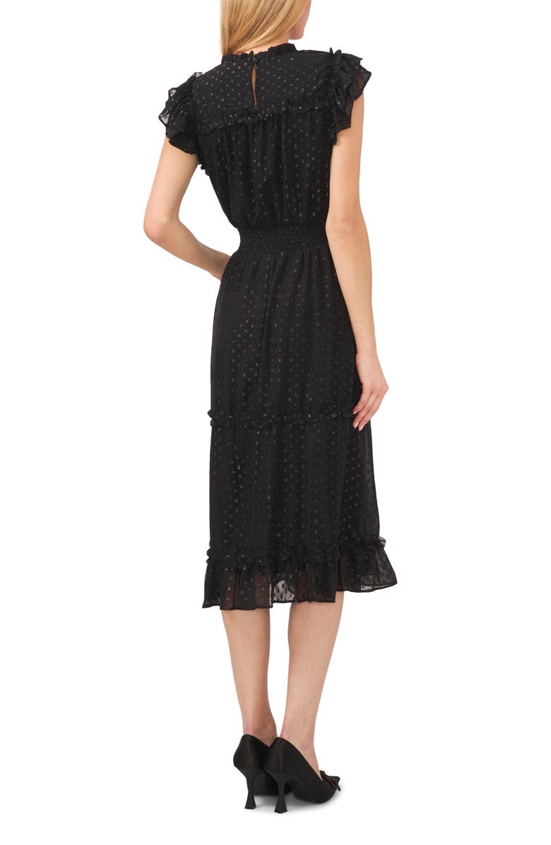 CeCe Smocked Waist Midi Dress, Alternate, color, 