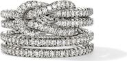 John Hardy Love Knot Ring, Sterling Silver, Diamonds