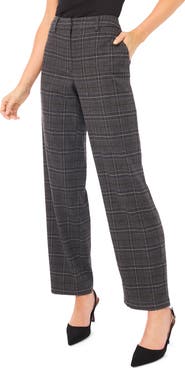 Halogen® Plaid Straight Leg Pants