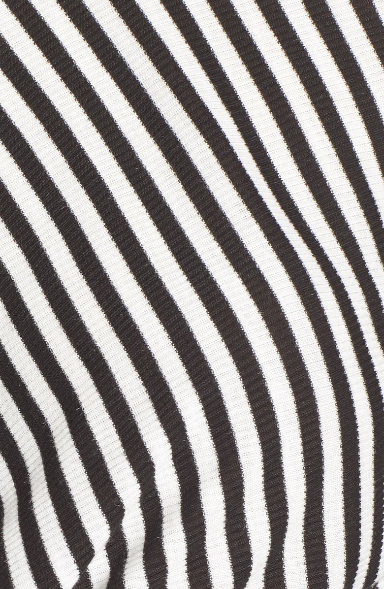 Chloe & Katie Three Quarter Sleeve Stripe Top, Alternate, color, 