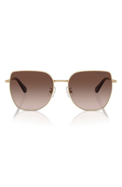 59mm Square Crystal Sunglasses
