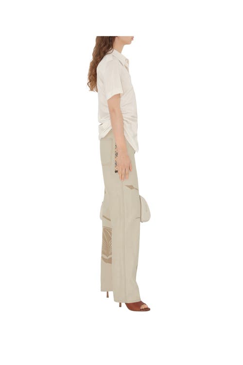 Shop Burberry Regular Fit Ekd Jeans In Rubble