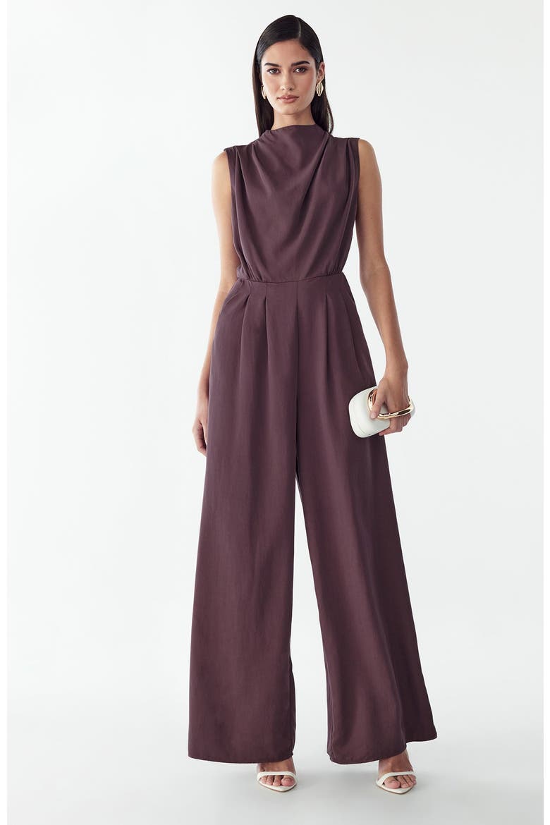 Annie Jumpsuit, Alternate, color, Aubergine