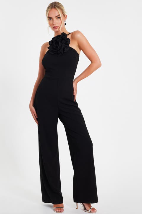Scuba Crepe Halter Neck Jumpsuit