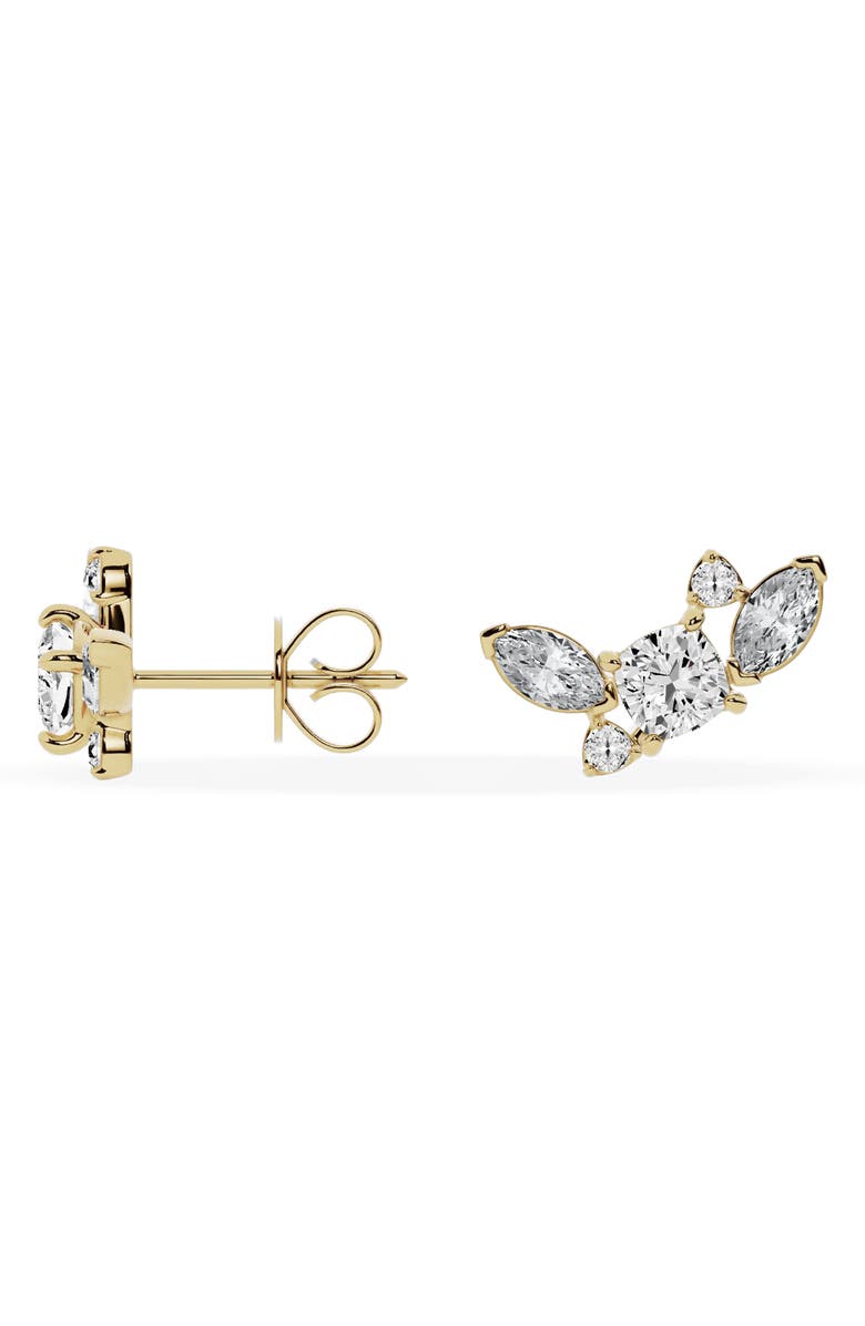 Jennifer Fisher 18K Gold Mixed Lab Created Diamond Fashion Stud Earrings - 1.73 ctw, Alternate, color, 18K Yellow Gold