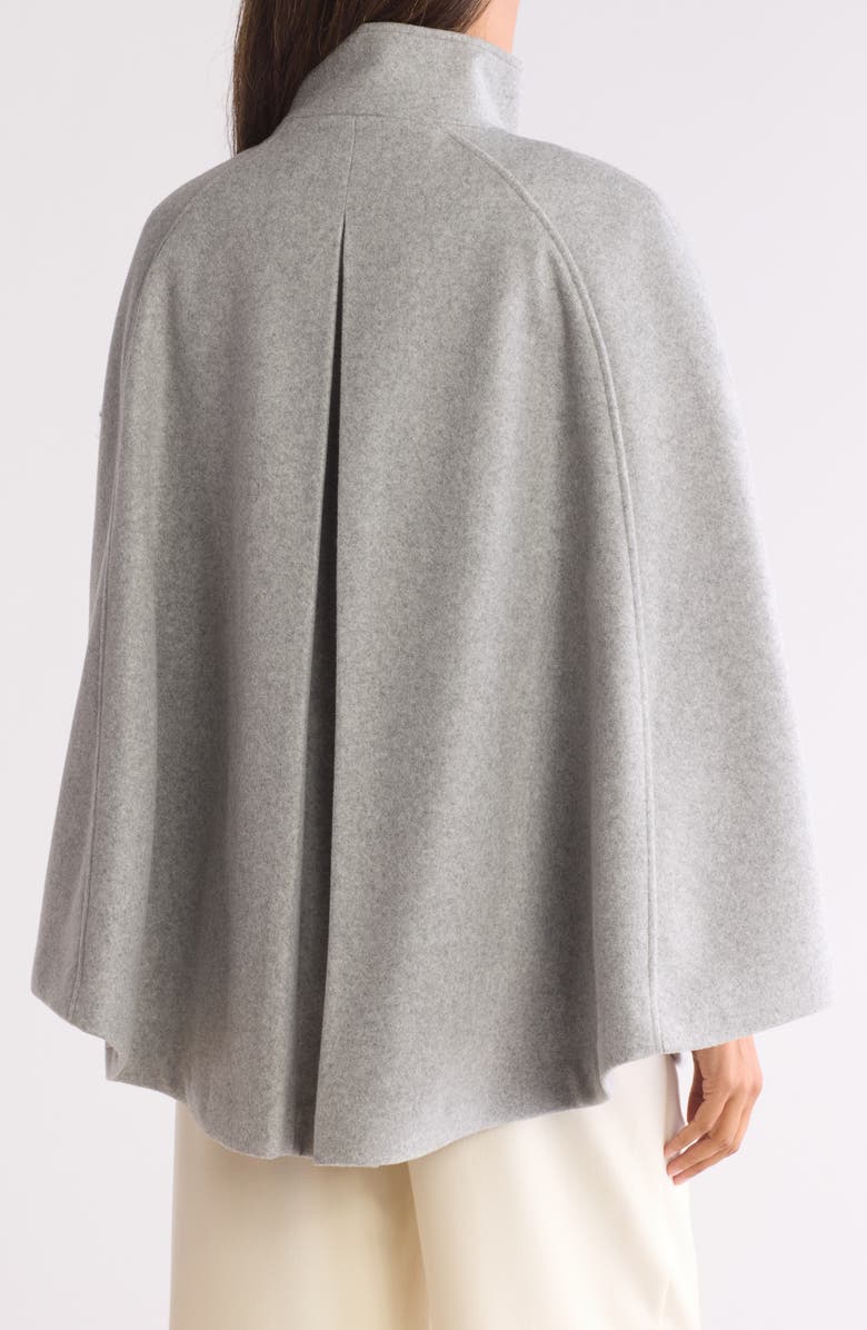Calvin Klein Belted Faux Wool Cape, Alternate, color,