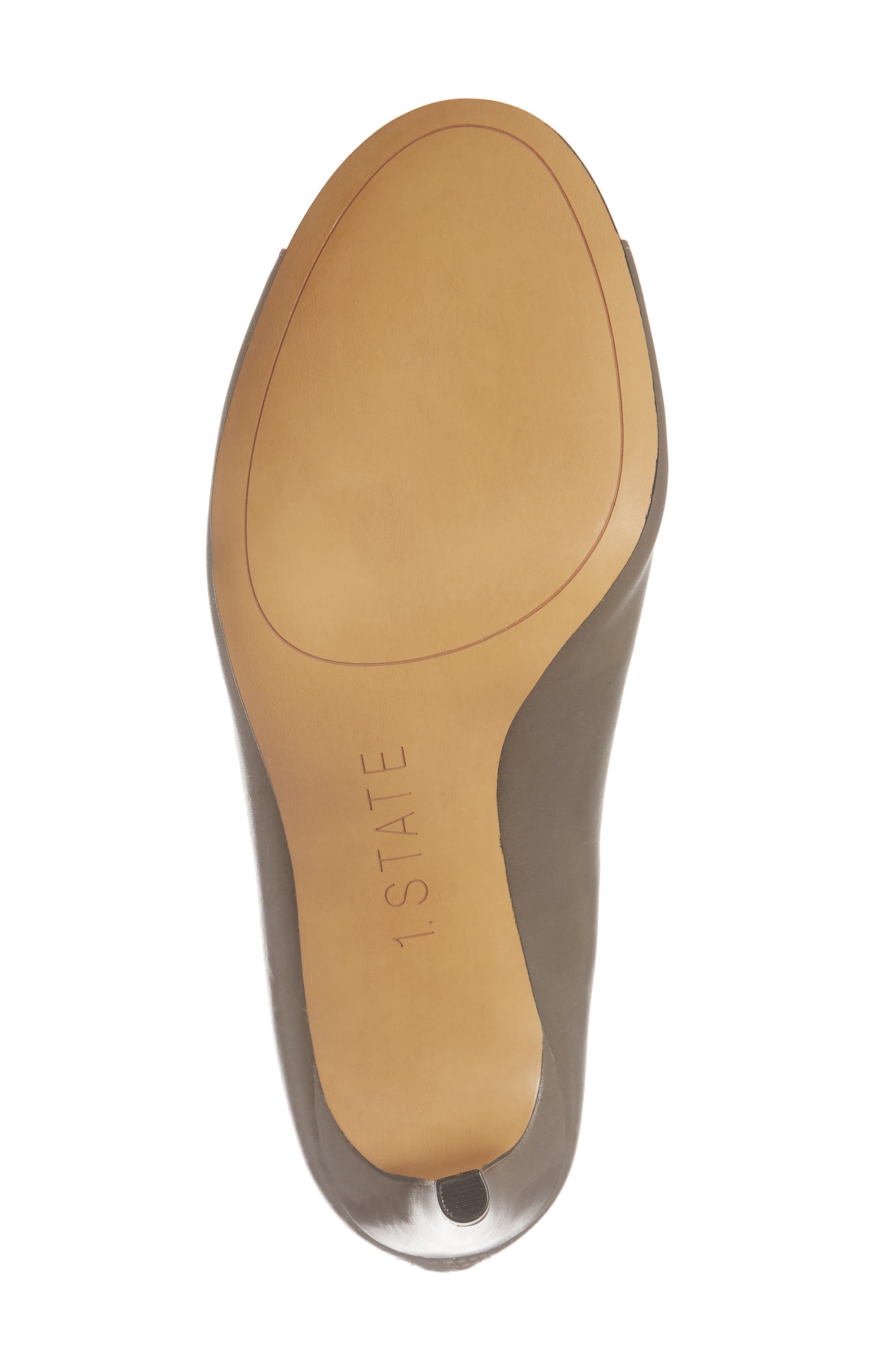 1. STATE Sall Ankle Strap Open Toe Pump, Alternate, color, ZINC LEATHER