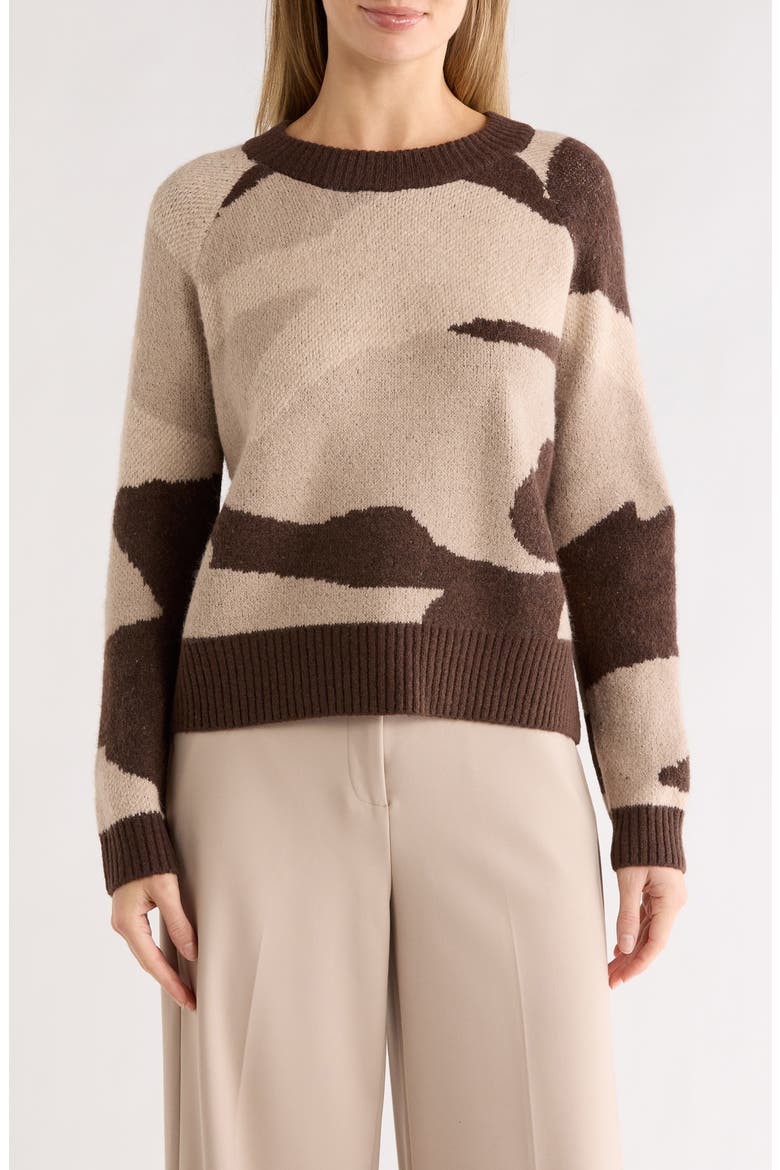 Pattern Sweater, Main, color, DESERT CAMO
