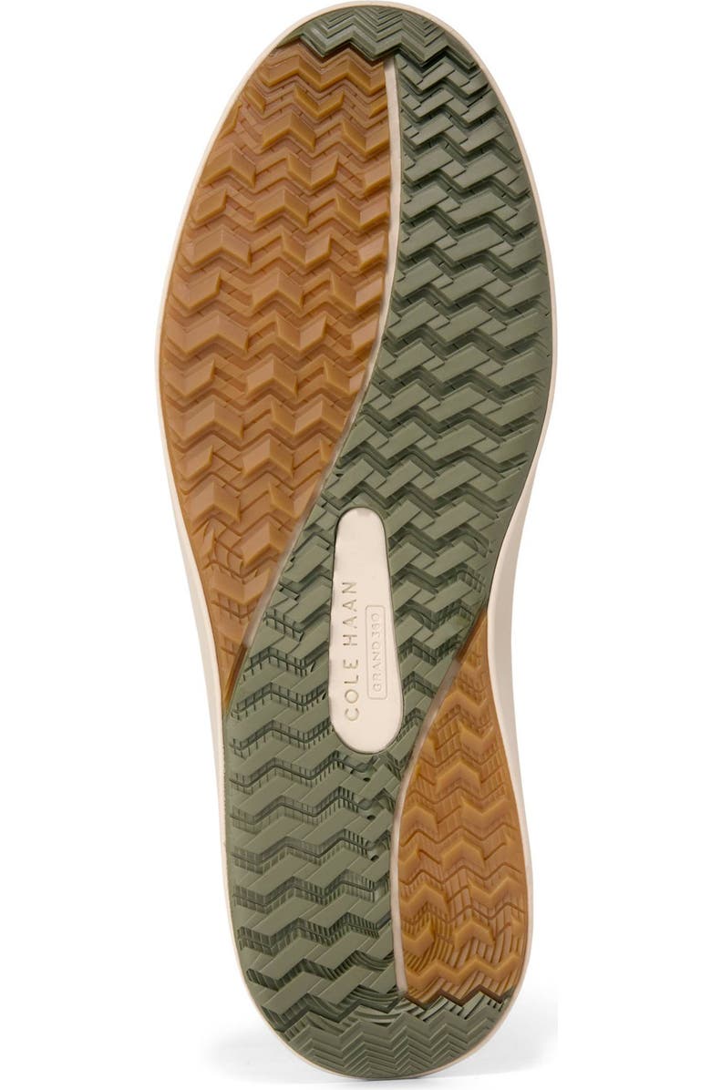 Cole Haan GrandPro Topspin Waterproof Golf Shoe, Alternate, color, White / Dusty Olive Suede