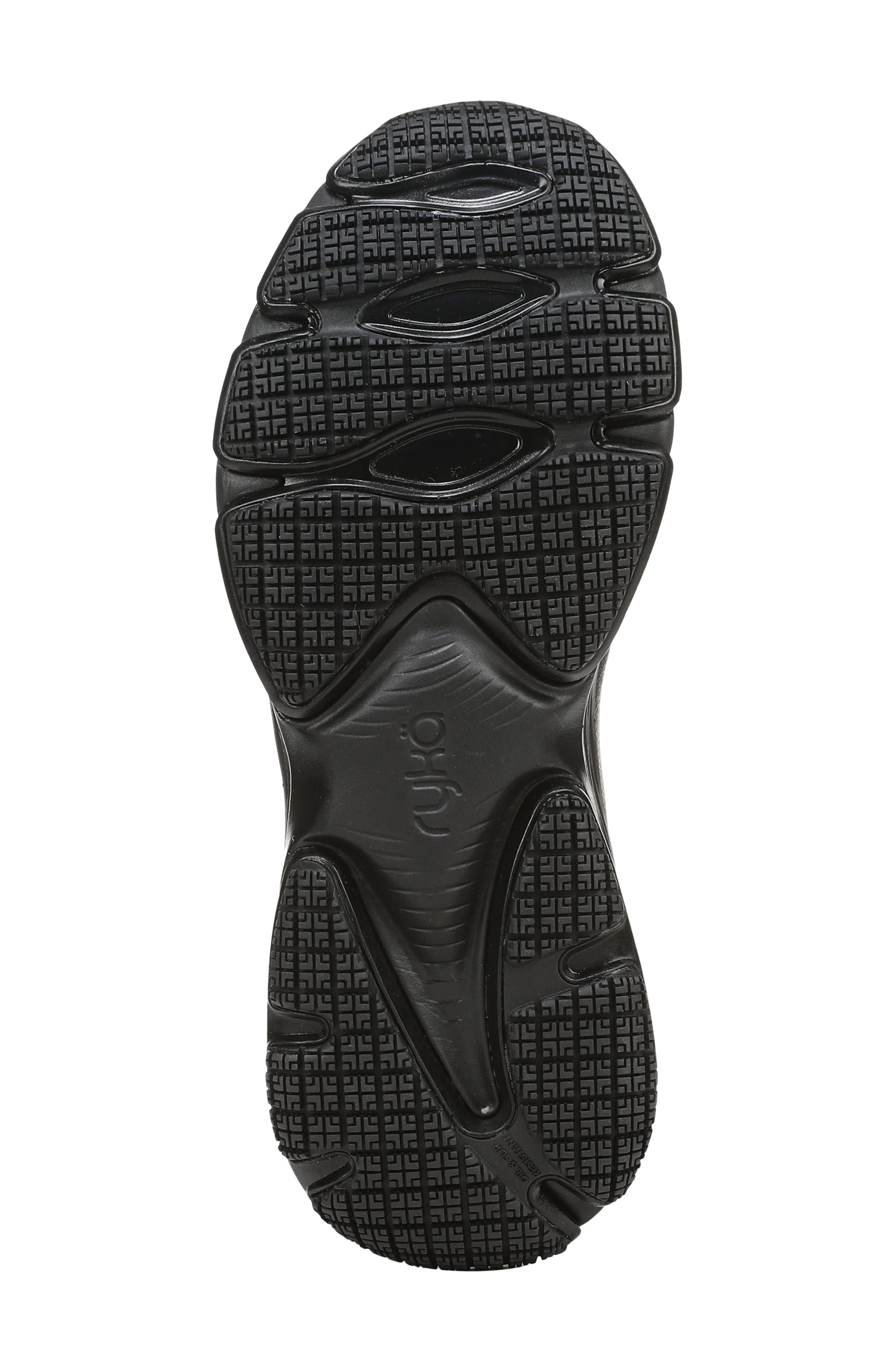 Rykä Devotion SR Walking Shoe, Alternate, color, Black Leather