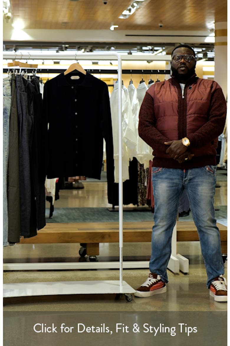 Slim Fit Cashwool® Knit Button-Up Shirt video