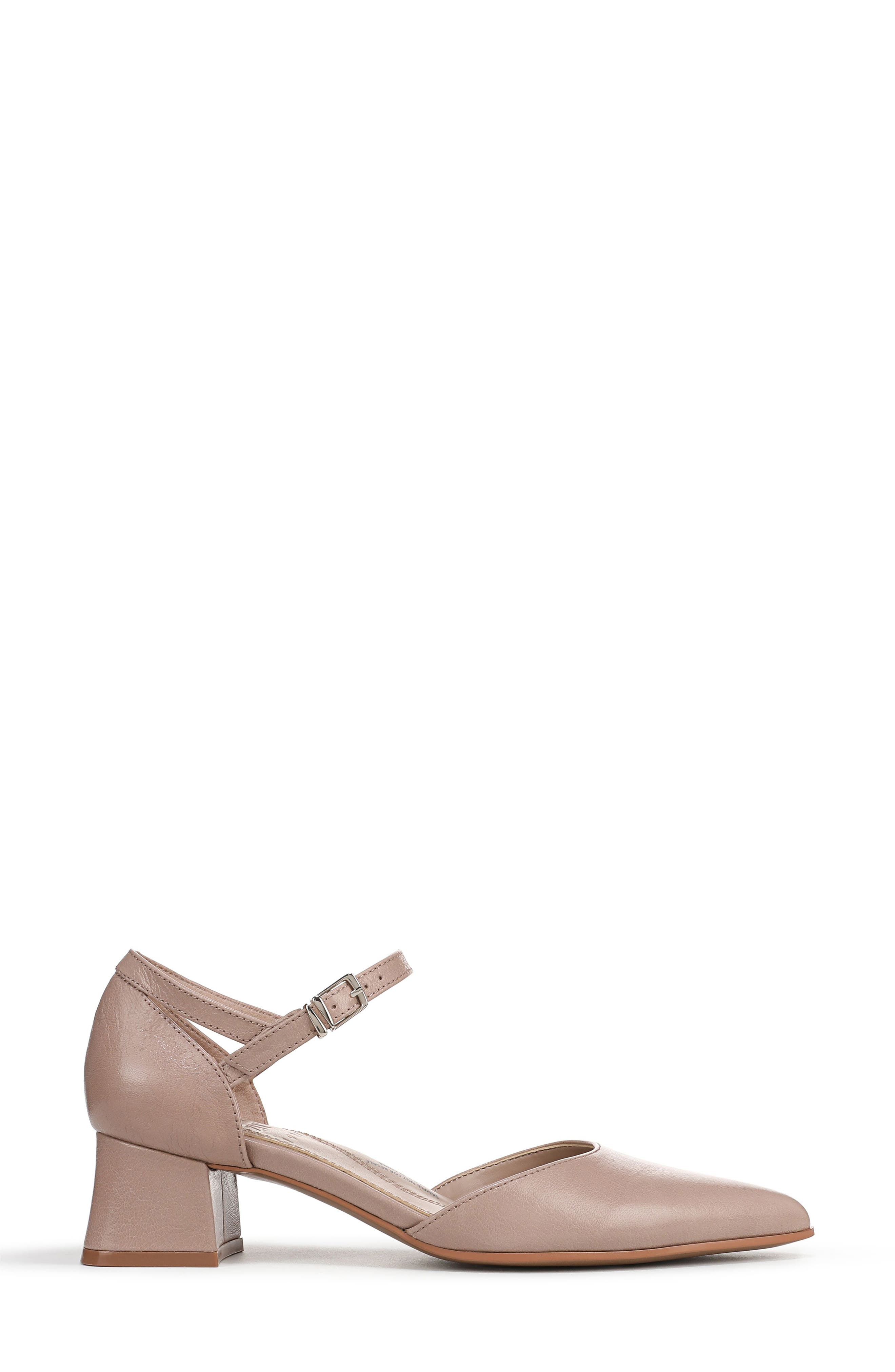 Maddox Ankle Strap Pointed Toe Pump, Alternate, color, WARM TAUPE TAN