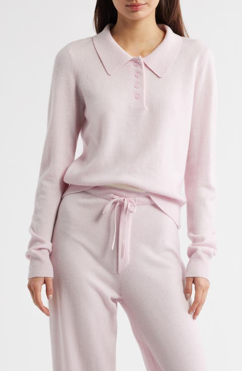 Tove Wool & Cashmere Polo Sweater