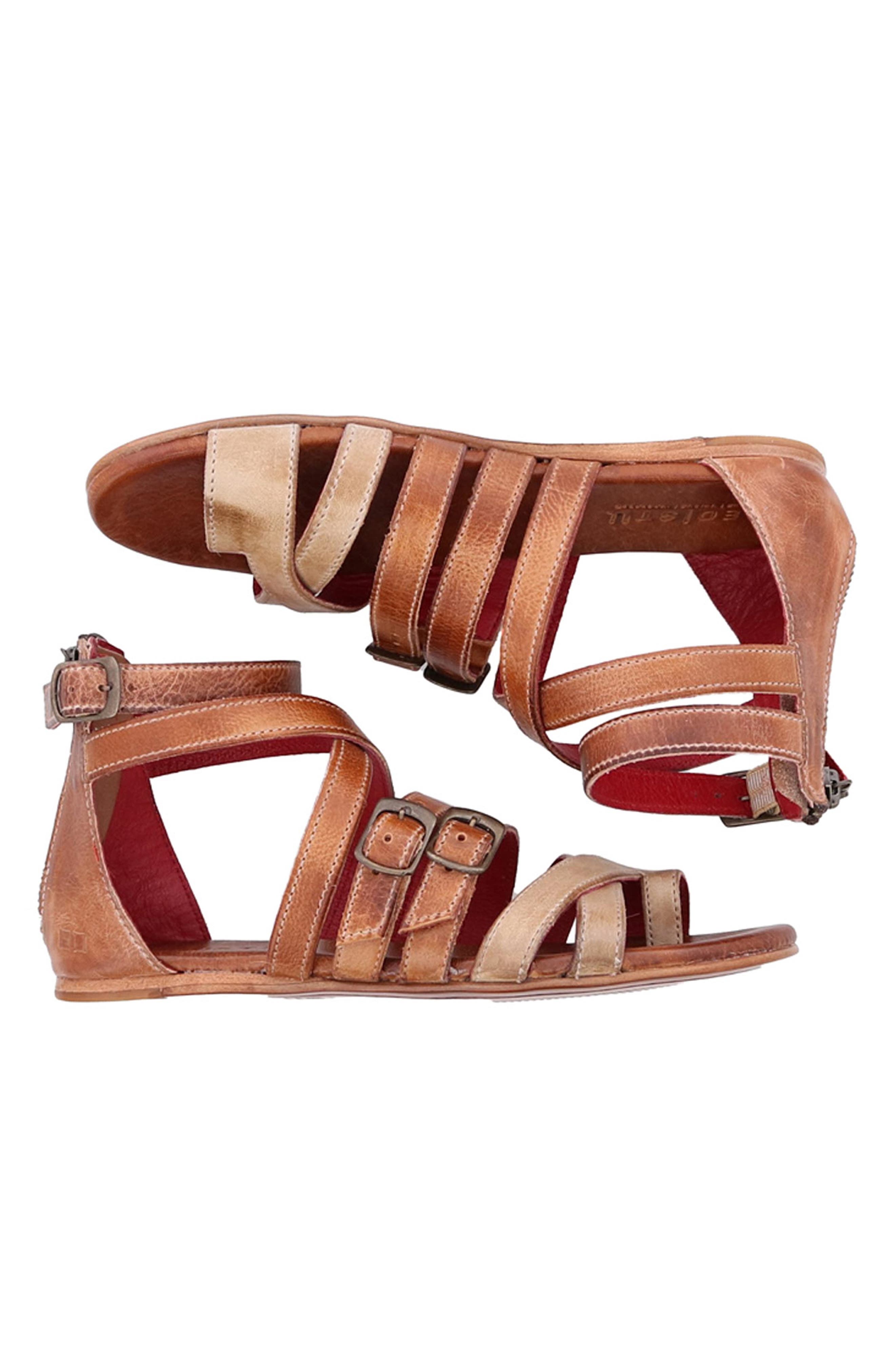 Miya Gladiator Sandal, Alternate, color, CAFE LATTE RUSTIC