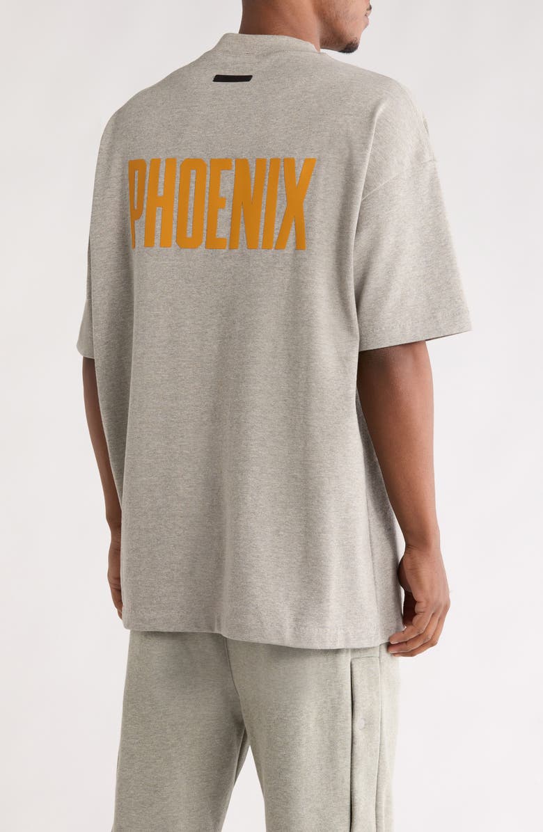 Fear of God Essentials x NBA Classic Fit Suns Graphic T-Shirt, Alternate, color, Warm Heather