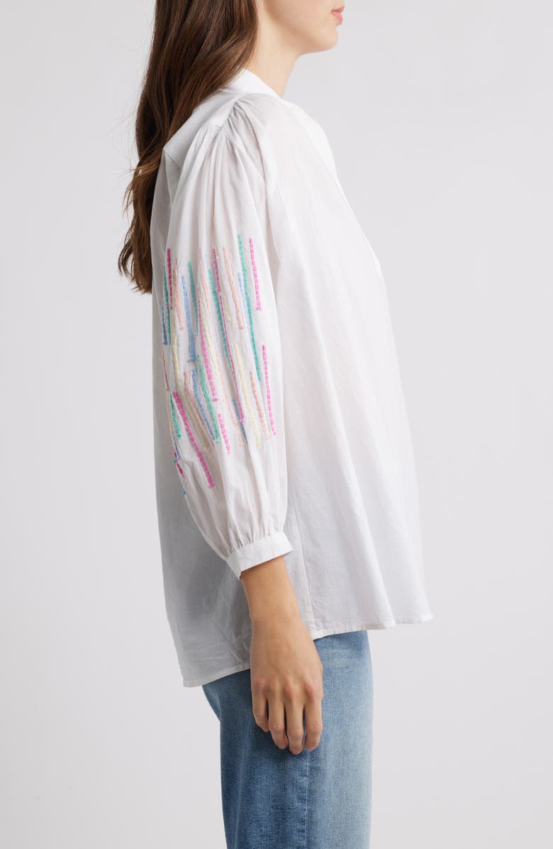 Hatley Lexi Embroidery Detail Cotton Top, Alternate, color, 