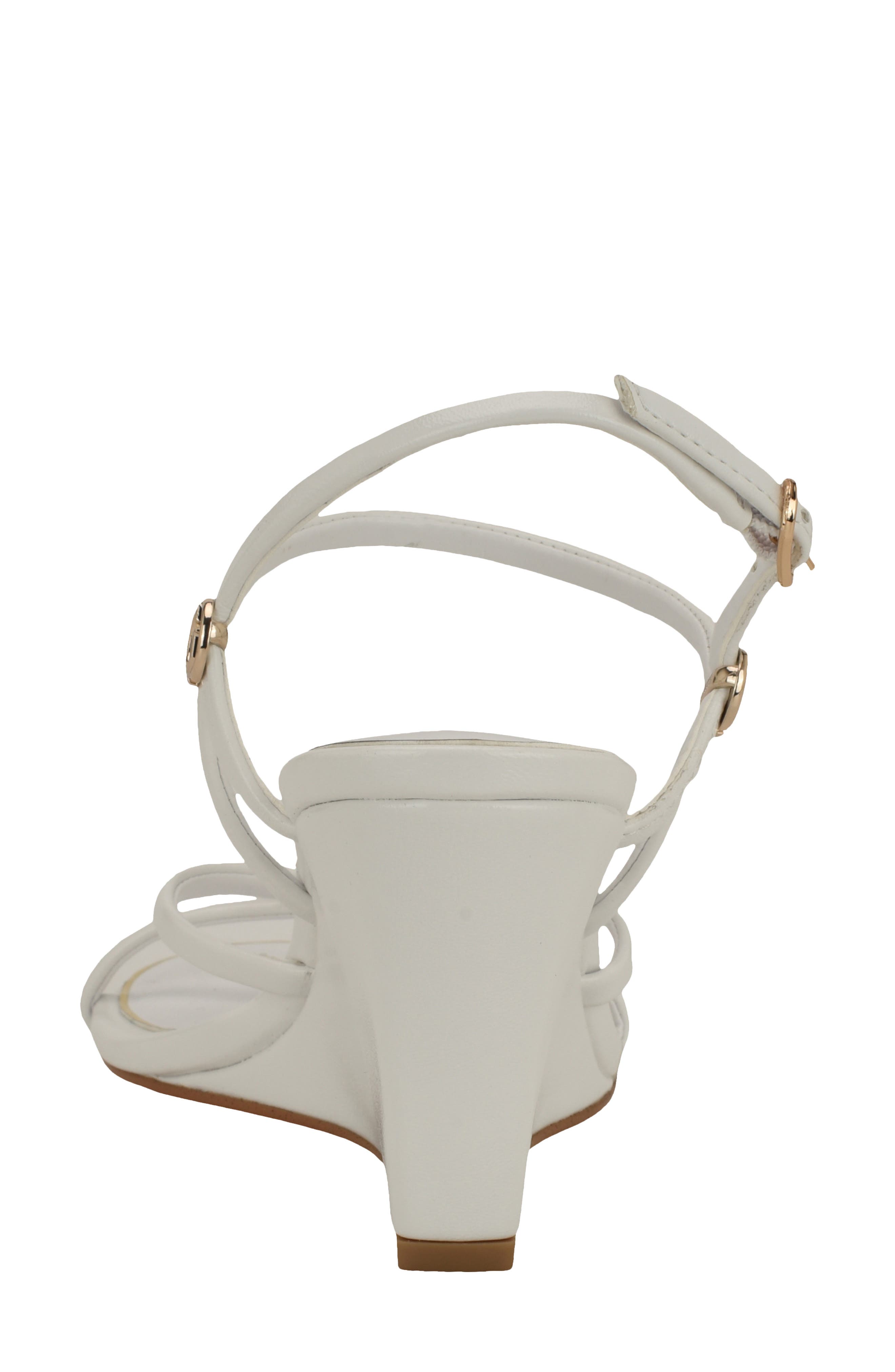Devve Slingback Wedge Sandal, Alternate, color, WHITE