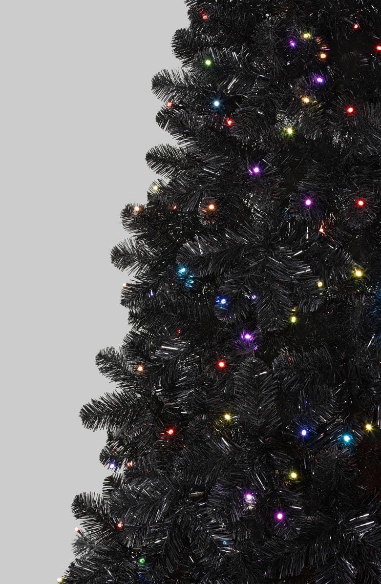 TREETOPIA Essentials Classic Needle Black Artificial Christmas Tree, Alternate, color, Green/ Multi Color