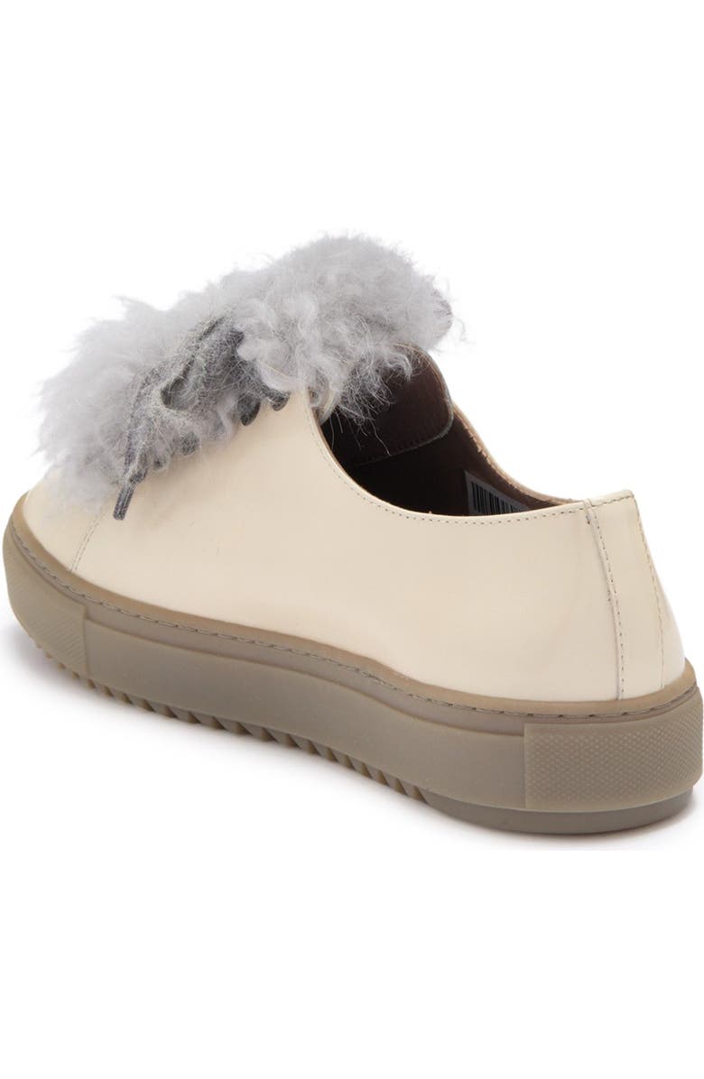 AGL Patent Leather Sneaker With Genuine Sheep Fur Accents, Main, color,