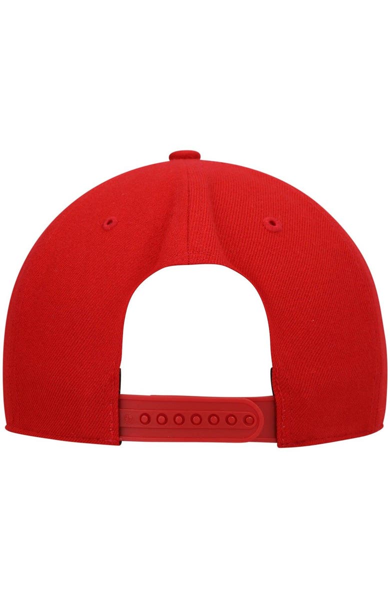 '47 Men's '47 Red Tampa Bay Buccaneers Street Script MVP Snapback Hat, Alternate, color, Red