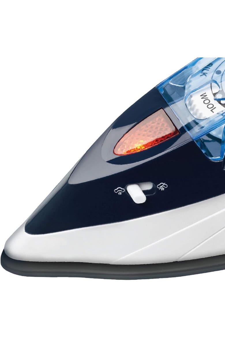 Dual-Voltage Nonstick Travel Steam Iron, Alternate, color, Blue