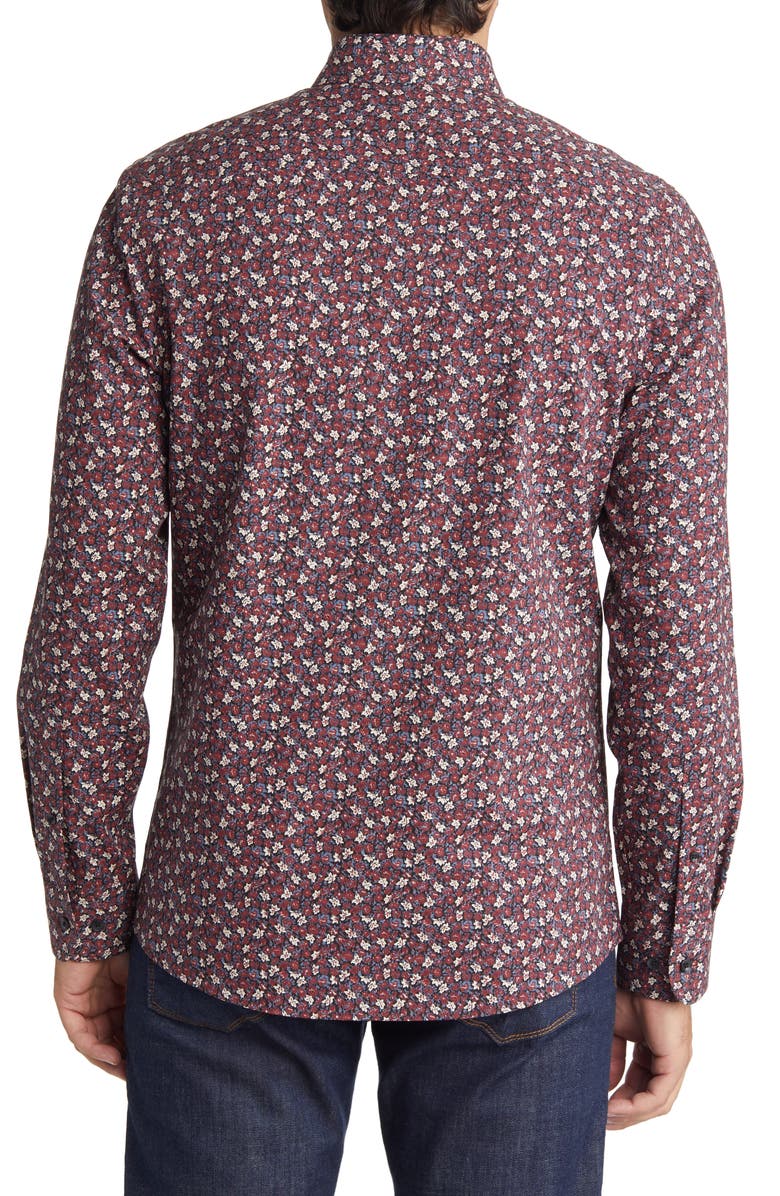 Nordstrom Tech-Smart Trim Fit CoolMax<sup>®</sup> Stretch Button-Down Shirt, Alternate, color, 