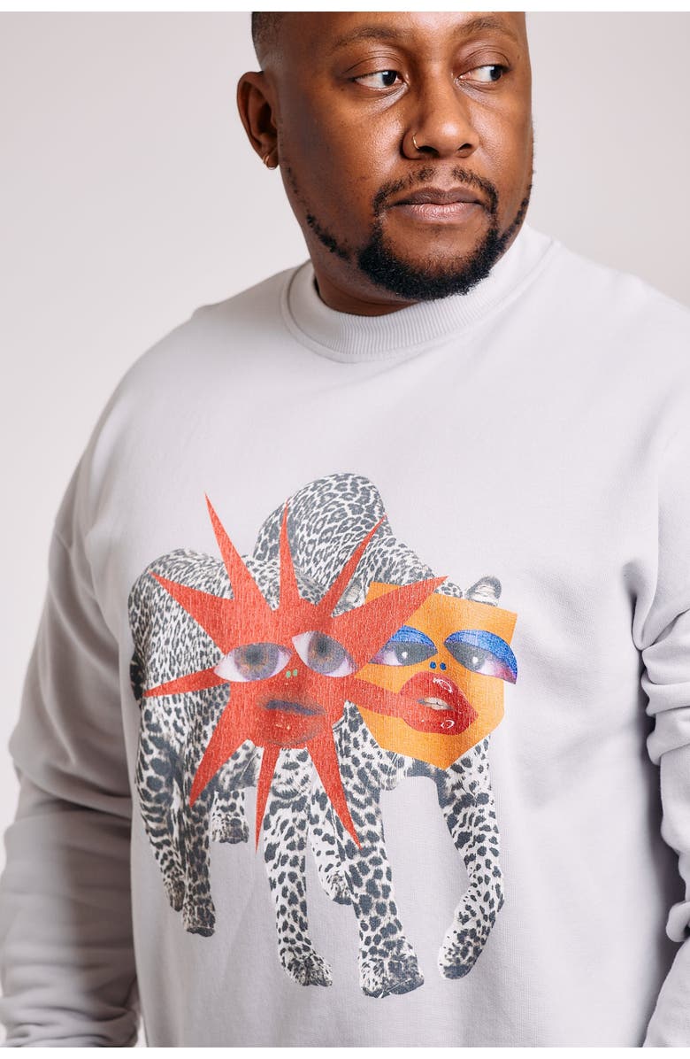 THE RAD BLACK KIDS Glampard Crewneck Sweatshirt, Main, color, 