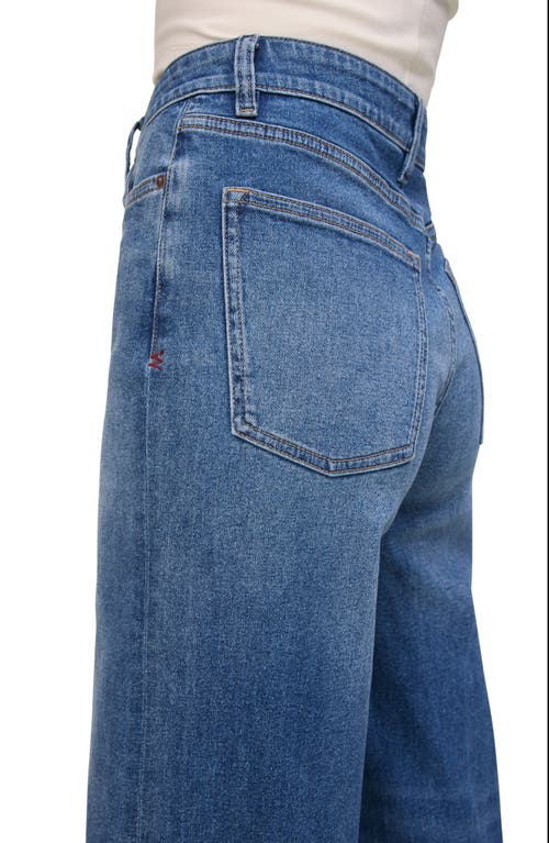 Warp & Weft Warp+weft High Waist Wide Leg Jeans In Cuff It