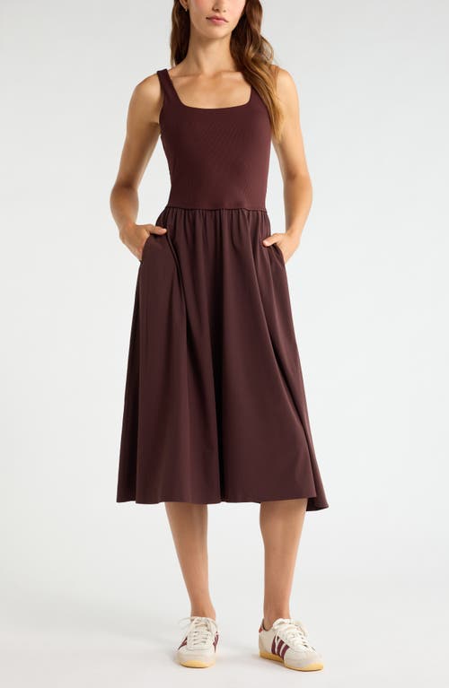 Zella Effortless Sleeveless Midi Dress