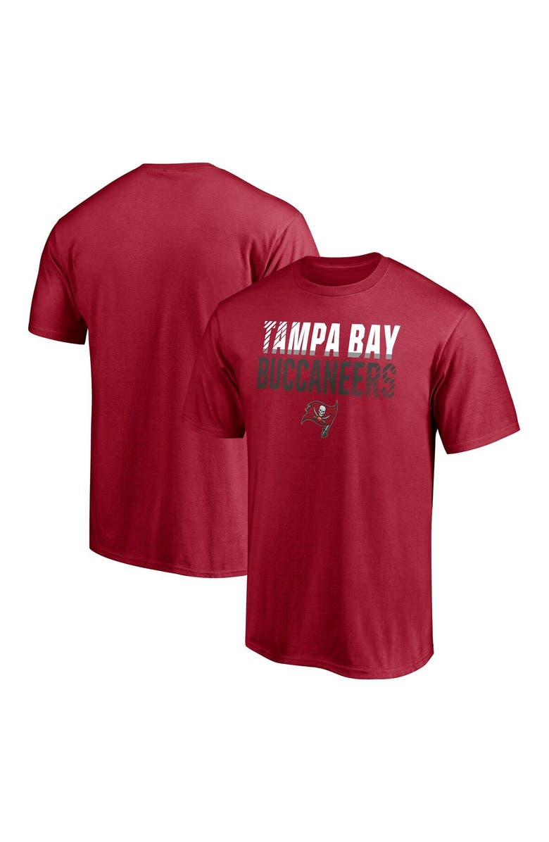 FANATICS Men's Fanatics Branded Red Tampa Bay Buccaneers Big & Tall Fade Out T-Shirt, Main, color, 