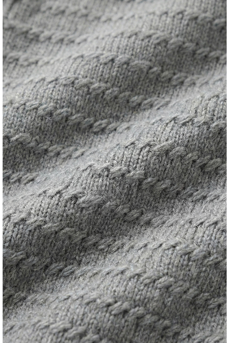 Textured Knit V Neck Button Front Vest, Alternate, color, Gray