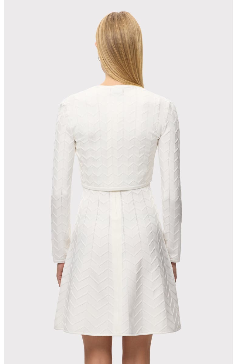 Herve Leger The Ellis Jacket, Alternate, color, Alabaster