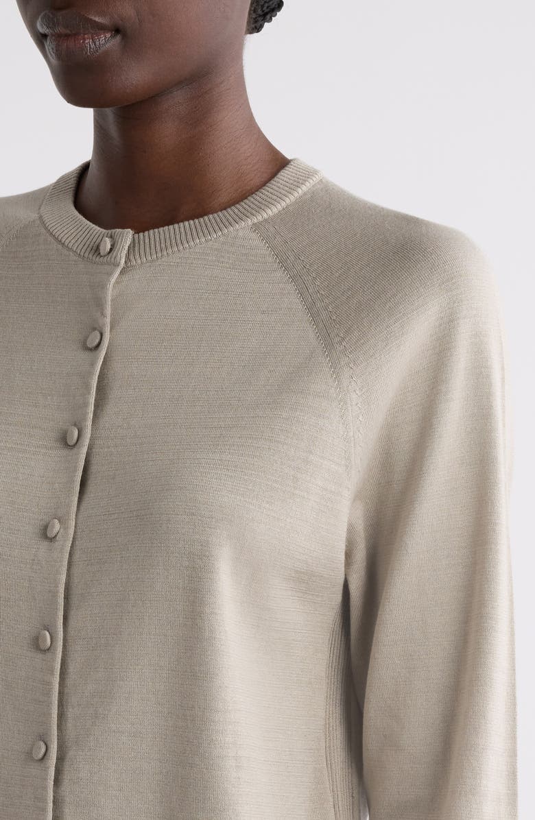 Dries Van Noten Tobine Cotton Cardigan, Alternate, color, Light Grey