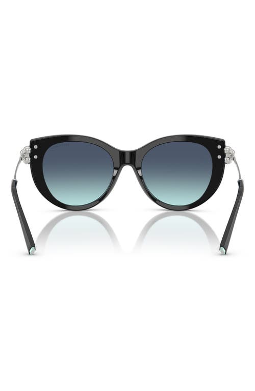 Tiffany & Co . 53mm Gradient Butterfly Sunglasses In Black