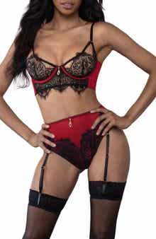Seven ‘til Midnight Eyelash Lace Bra & Panties Set