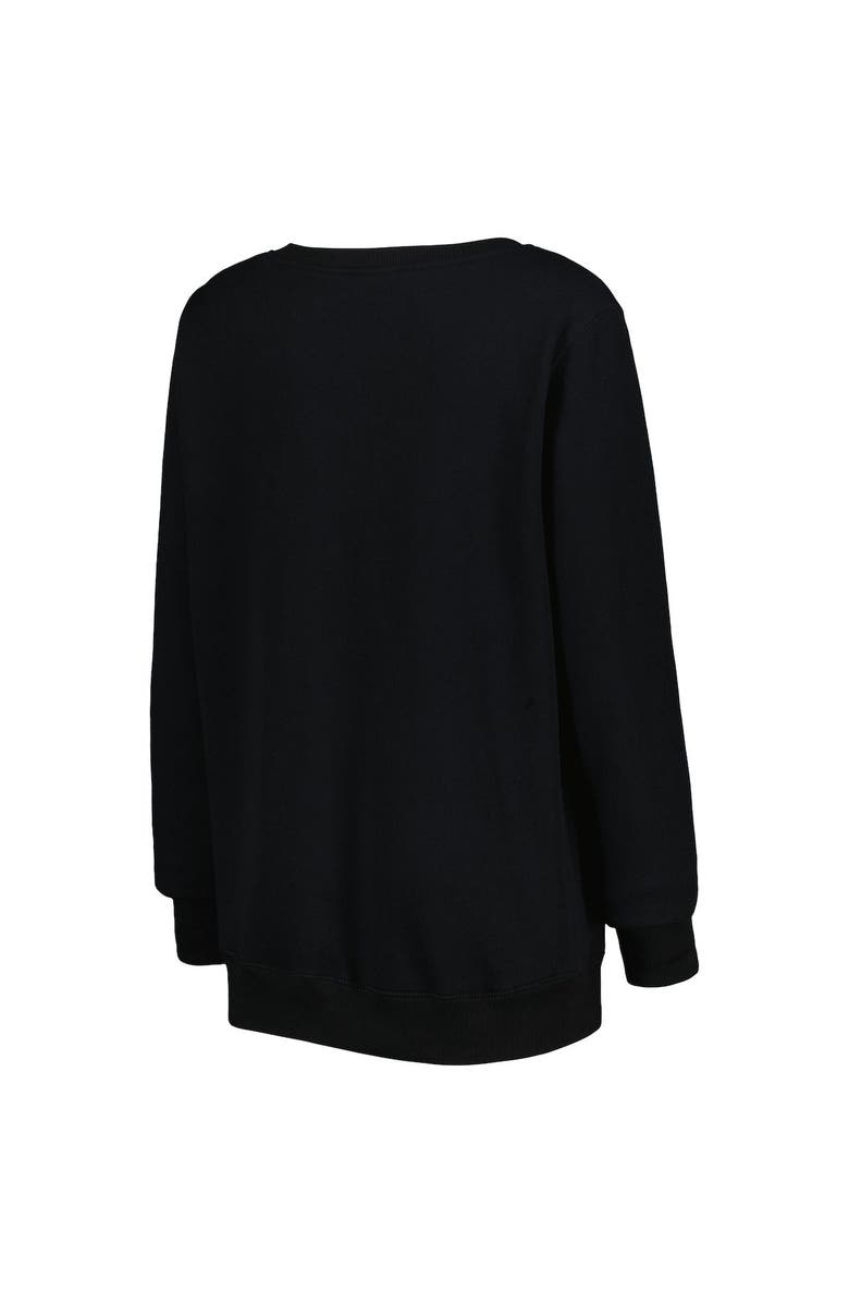 CUCE Women's Cuce Black Seattle Kraken Rhinestone V-Neck Pullover Sweatshirt, Alternate, color, 